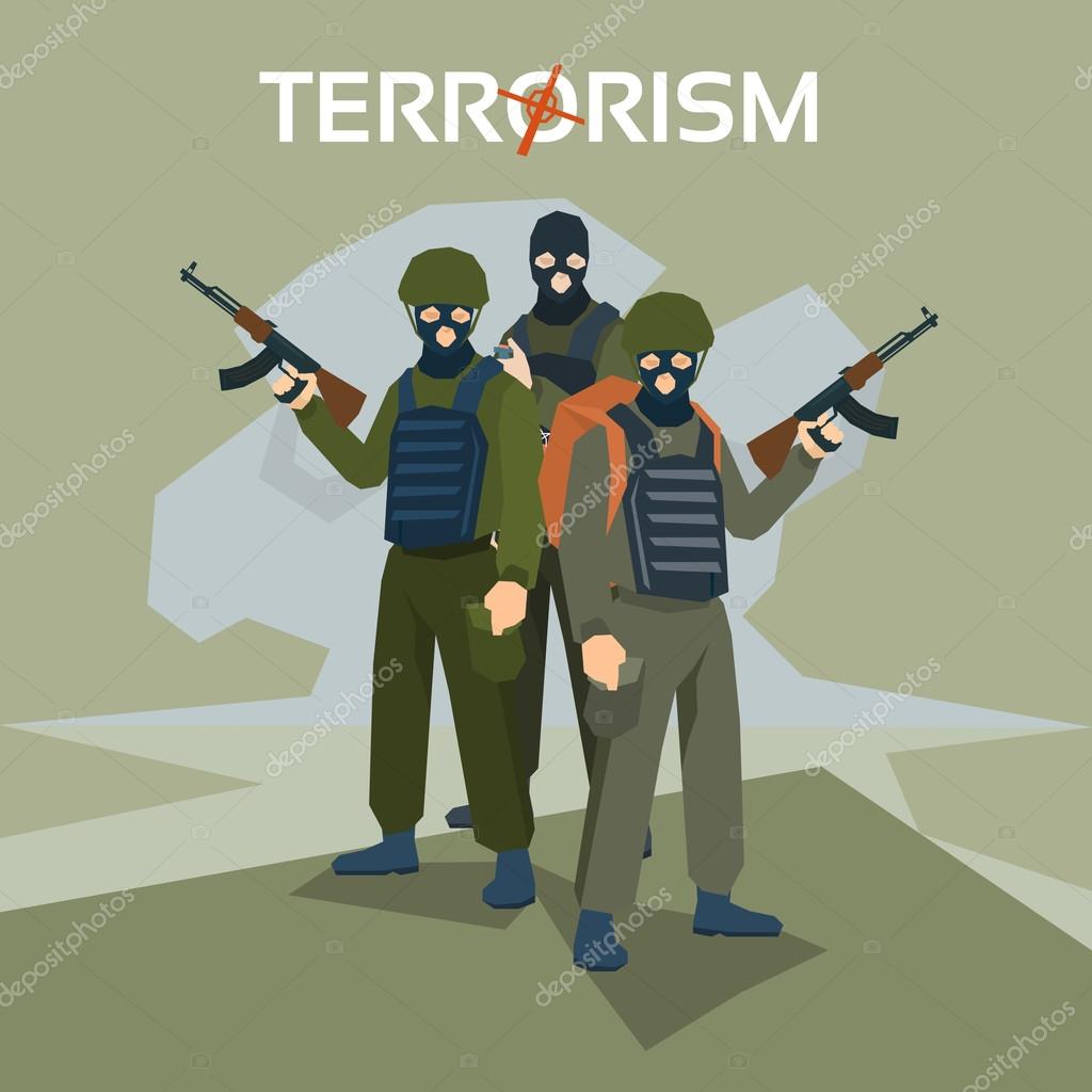 depositphotos 114751282 stock illustration armed terrorist group terrorism concept